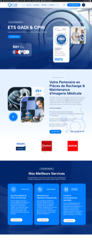 Site vitrine professionnel développé à Oran pour une entreprise locale